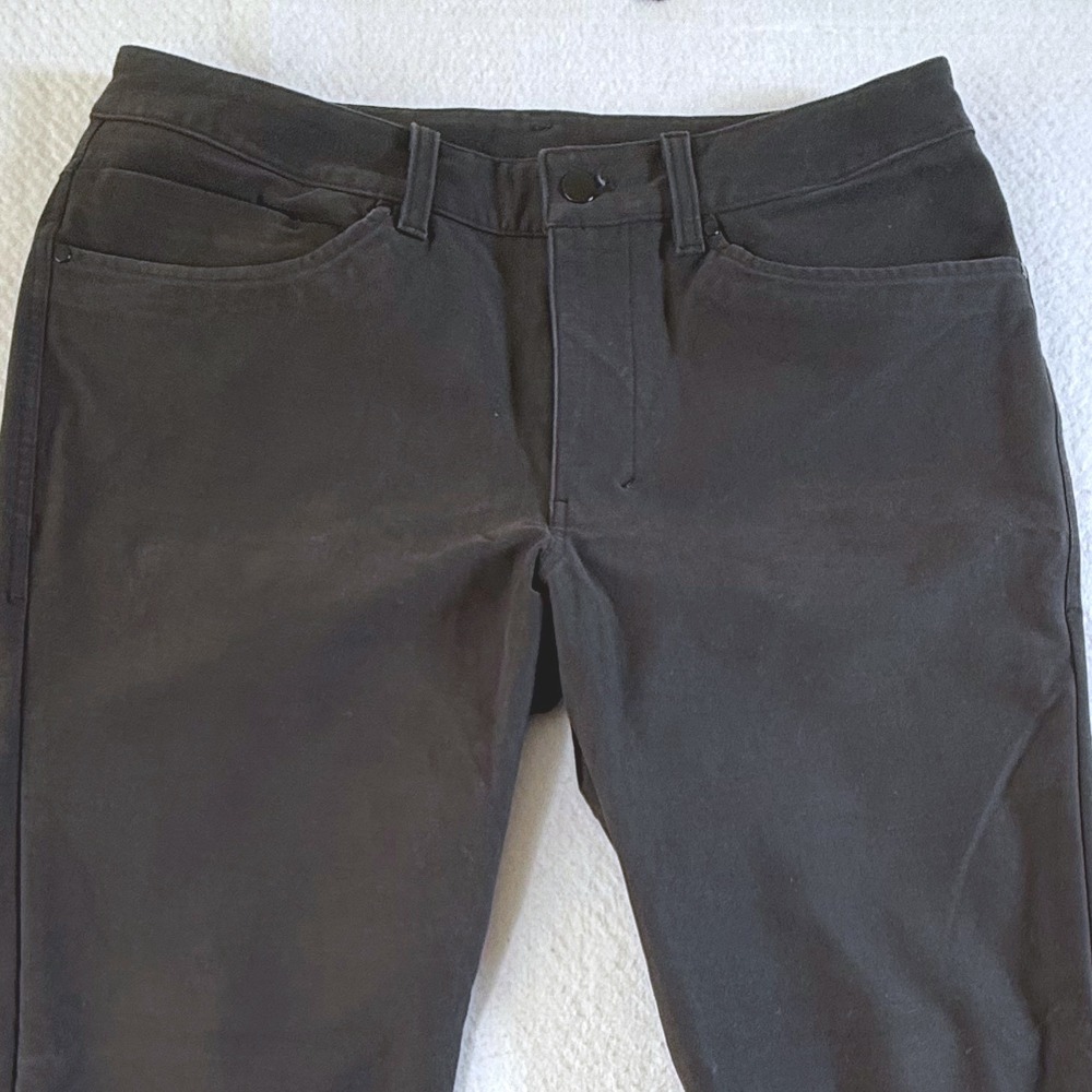 Lululemon‎ ABC Pant Slim Mens 32x31 Warpstreme Five Pocket Charcoal LM5ABNS